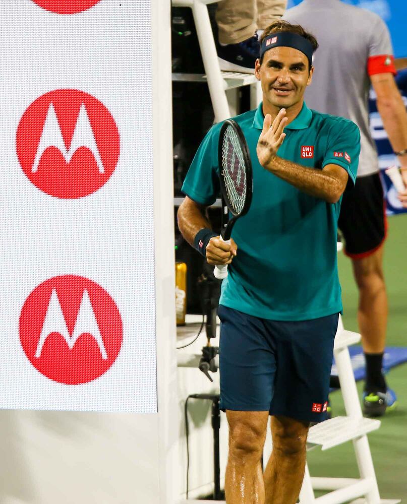 PHOTOS Roger Federer continues winning ways in Cincy
