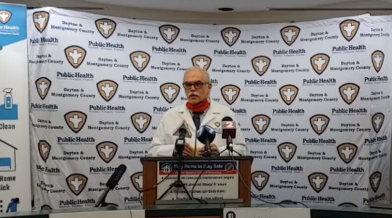 Dr. Michael Dohn, medical director Public Health - Dayto & Montgomery County. FILE