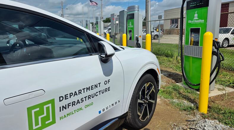 The city of Hamilton was named a Top 50 city among the annual Leading Fleets this past June 2025. The honor highlights the top-performing fleet operations and achievements. This is Hamilton's third straight time to be name a Top 50 fleet by Government Fleet Magazine. NICK GRAHAM/STAFF