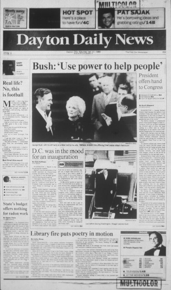 Presidential inauguration newspaper