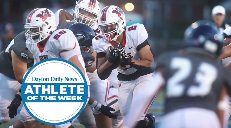 Wayne High School senior Isaiah Thompson was named Dayton Daily News Athlete of the Week for the week of Oct. 20 through 25. DAVID JABLONSKI / STAFF PHOTO