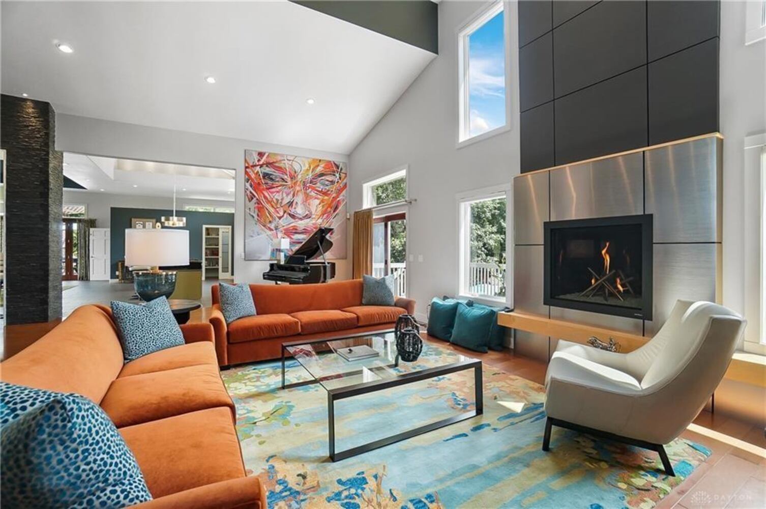PHOTOS: Spectacular $1.8M luxury home on market with pool, golf simulator