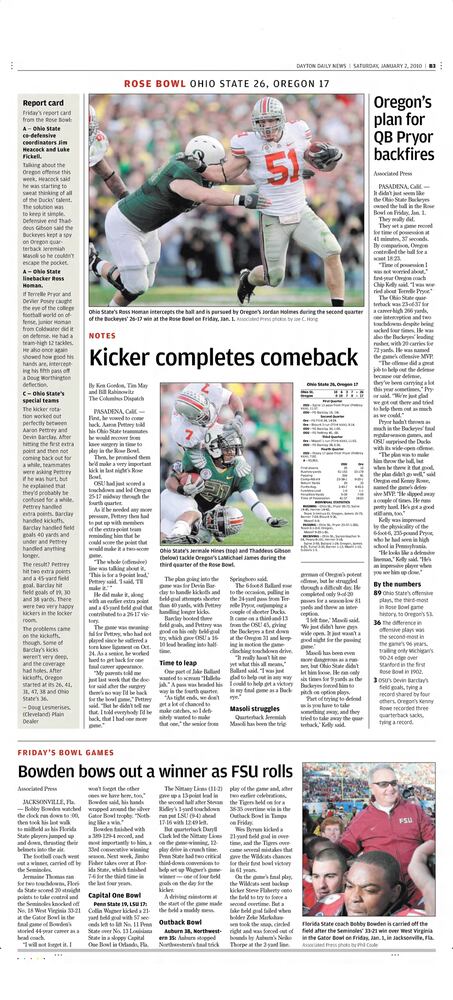Ohio State Football pages
