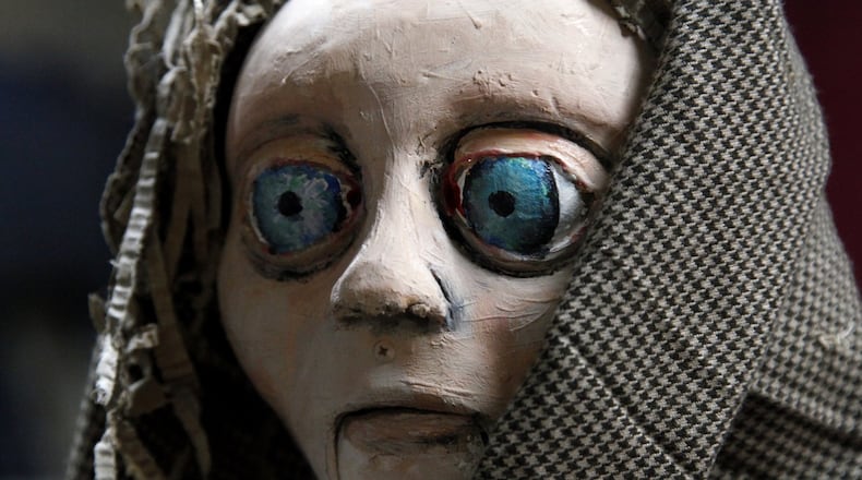 The Zoot Theatre Company will perform “And A Child Shall Lead” which will open at the Dayton Art Institute April 5. The play is based on a true story of children living in a Nazi transit camp. The production has been staged throughout the world but this is the first time it has been done with puppets. LISA POWELL / STAFF