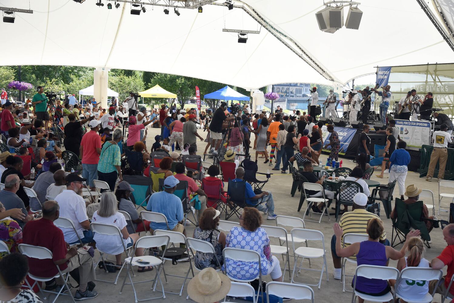 Photos:  Dayton Strong at RiverScape