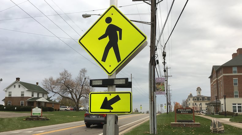 Ohio 741 would bypass the Otterbein campus and proposed Union Village development outside Lebanon under a plan being developed in Warren County. Staff photo by Lawrence Budd