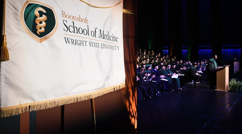 Wright State University Boonshoft School of Medicine received a $1.7 million gift from the estate of the late Dr. William A. Bernie, which will be used to support scholarships for medical students at the school. CONTRIBUTED FILE