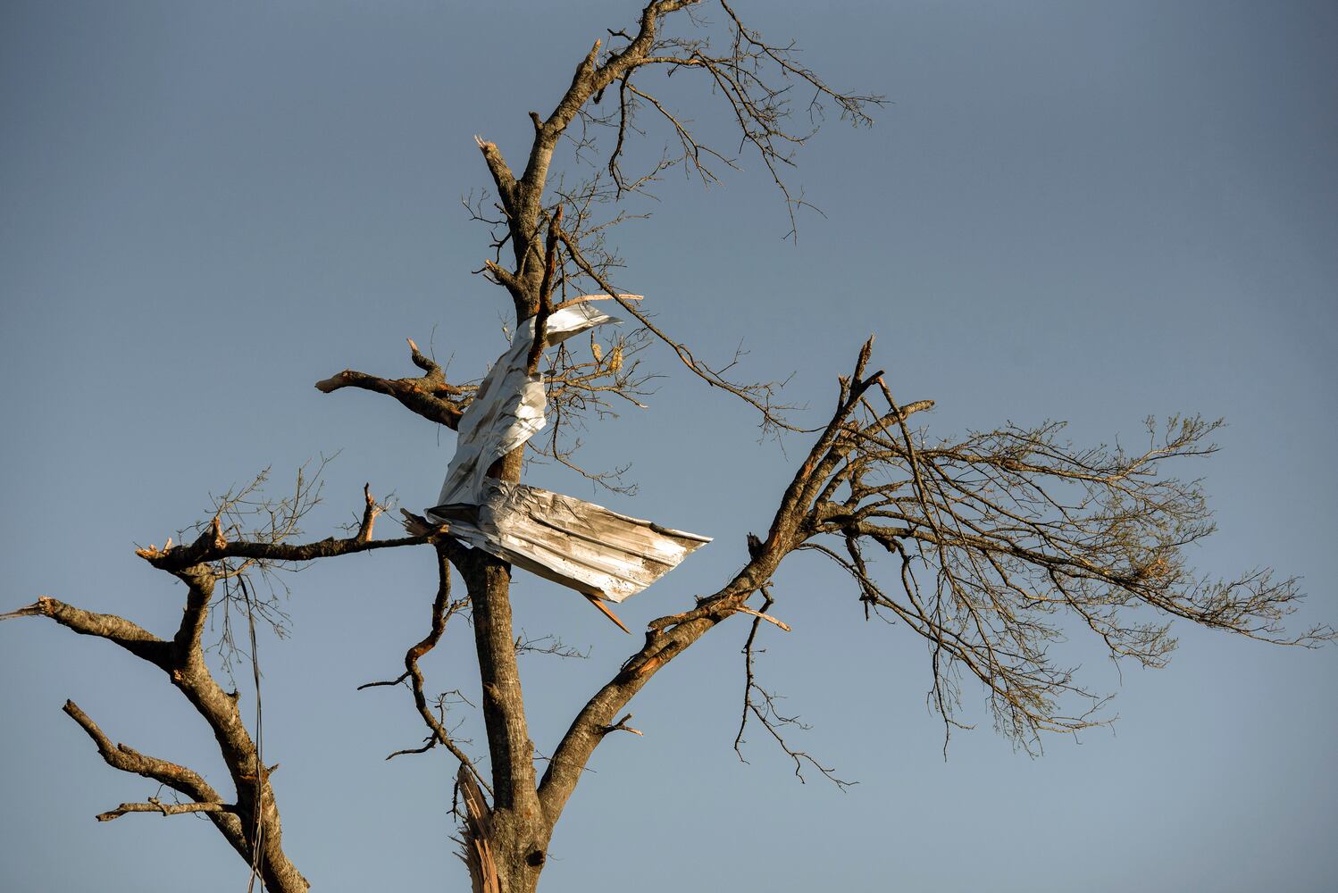 Extensive storm damage in Rolling Fork, Miss., where witnesses said the main commercial strip had been devastated and the National Weather Service confirmed that a tornado had touched down, on March 25, 2023. (Rory Doyle /The New York Times)