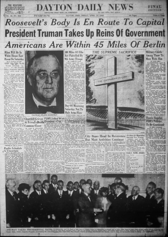 Presidential inauguration newspaper