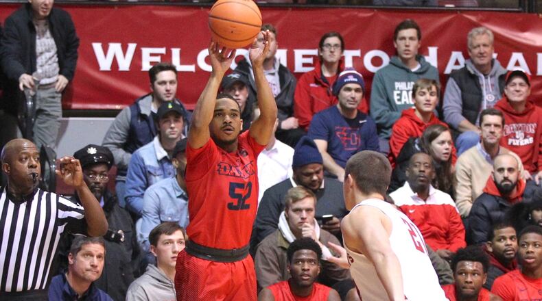 Dayton against St. Joseph's on Wednesday, Jan. 17, 2018, at Hagan Arena in Philadelphia.