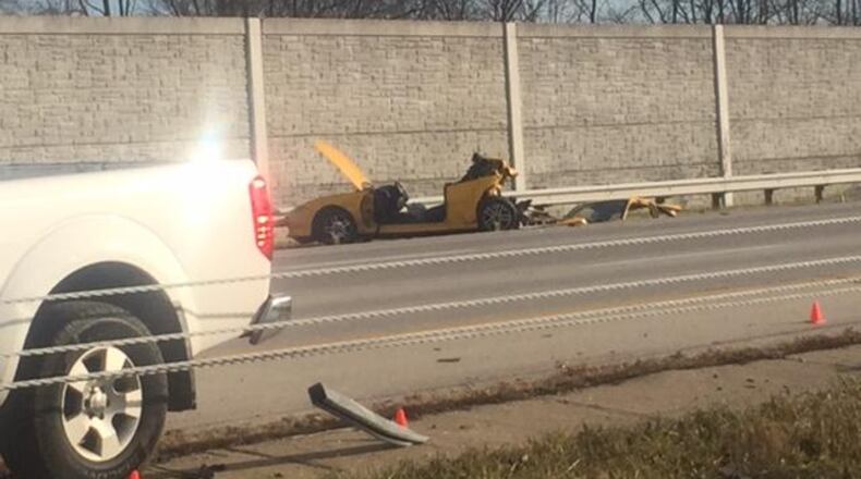 Nov. 27, 2017 crash on I-675 in Beavercreek. DEANGELO BYRD/STAFF