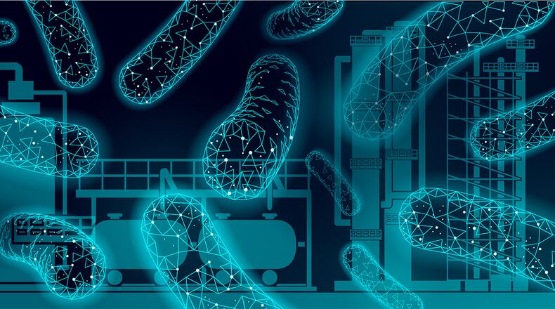 The first of the Air Force Research Laboratory’s three Biotechnology Grand Challenges was awarded Aug. 14 to Debut Biotechnology Inc. for its proposal on biosynthesis of monomers for aerospace thermosets. (Courtesy photo)