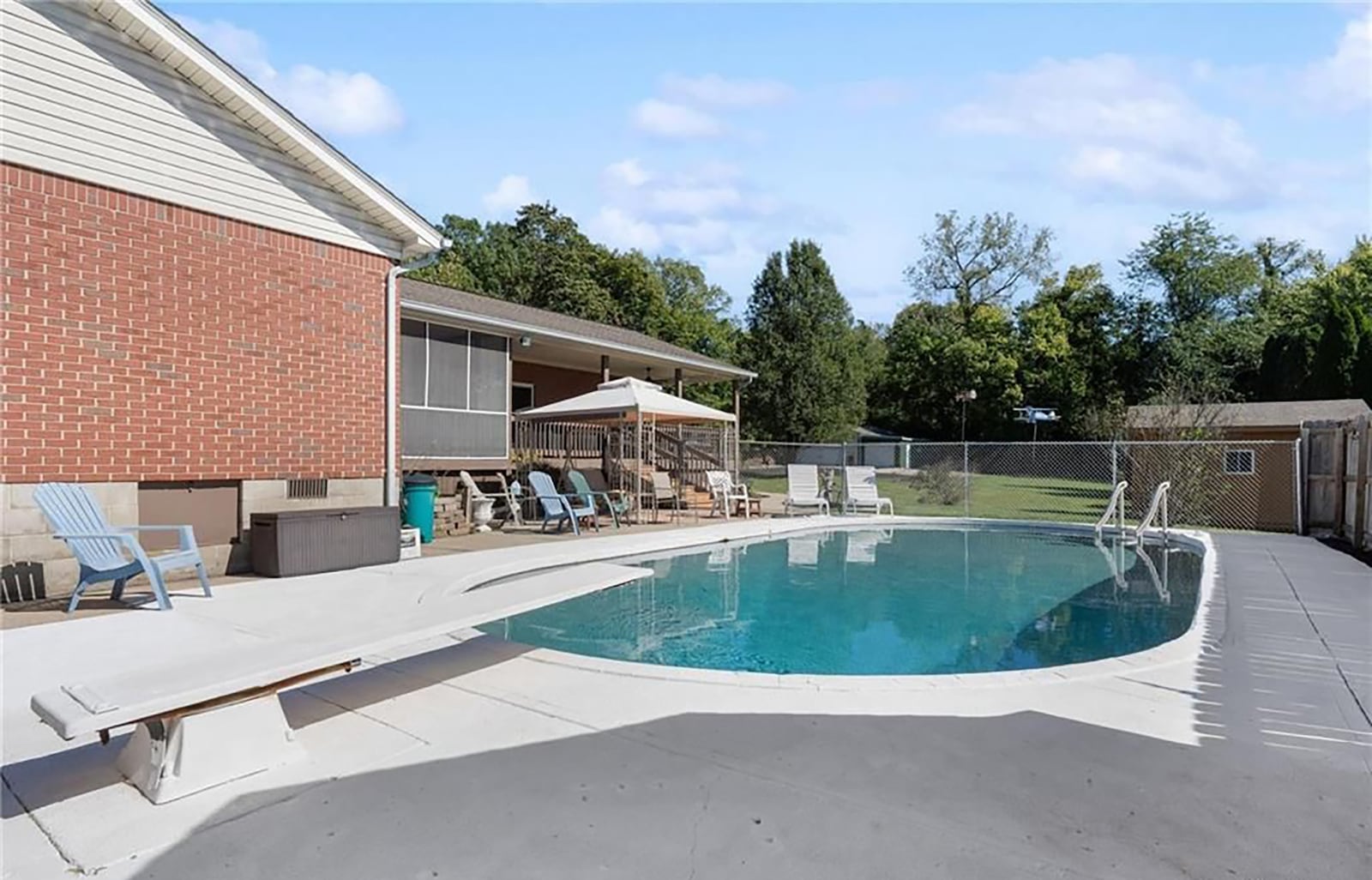 The home is on a 1 acre lot and features an inground saltwater pool with a privacy fence on two sides. CONTRIBUTED