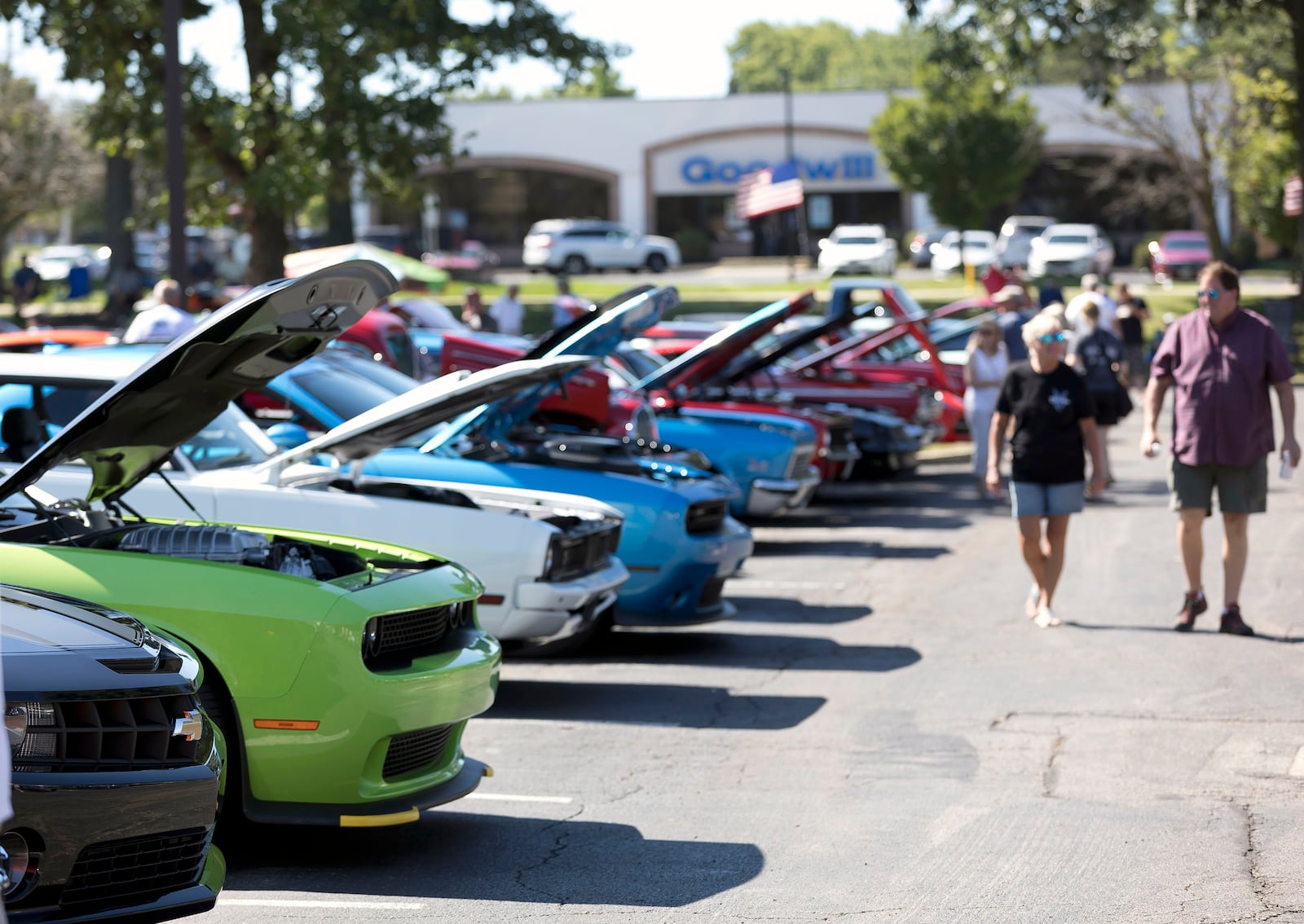Classic cars sit on display at Washington Twp.'s annual Cruise-In to the Ice Cream Social Sunday, Aug. 13, 2023. The next installment of the longtime community event is set for 11 a.m. to 3 p.m. Sunday, Aug. 10, at the Washington Twp. RecPlex, 895 Miamisburg-Centerville Road. CONTRIBUTED
