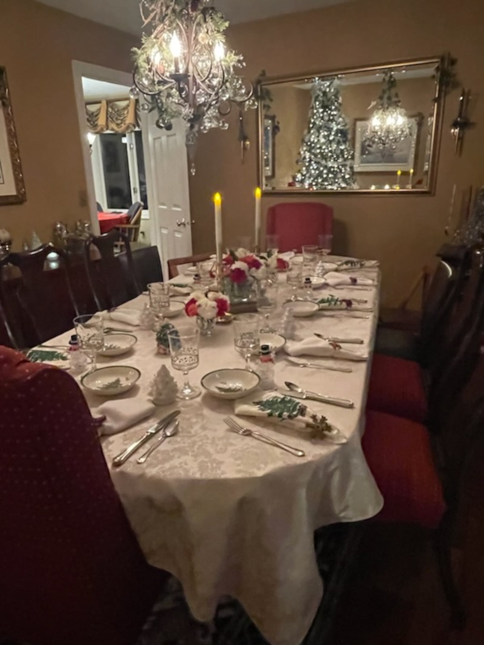 Anita Wales of Miami Twp. loves to entertain. At Christmas, there are dishes, tablecloths, napkins, centerpieces ... all with a holiday theme. CONTRIBUTED