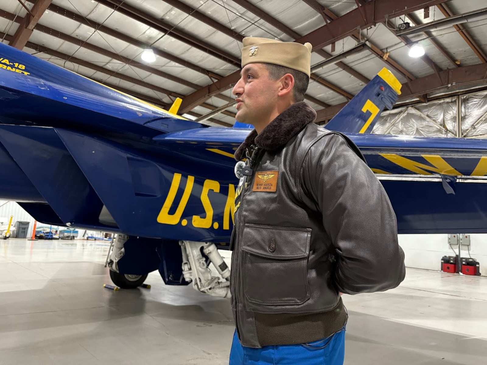 Lt. Ronny Hafeza, a Blue Angels pilot. THOMAS GNAU/STAFF
