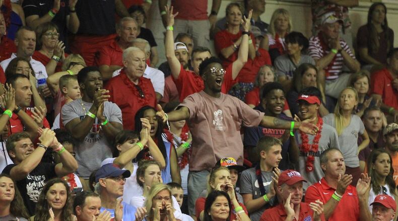 Anthony Grant’s kids cheer during a game against Virginia Tech in the Maui Invitational on Tuesday, Nov. 26, 2019, at the Lahaina Civic Center. David Jablonski/Staff