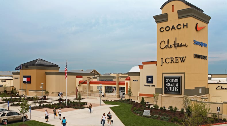 FILE: Cincinnati Premium Outlets in Monroe on Thursday, Feb. 25, 2016.