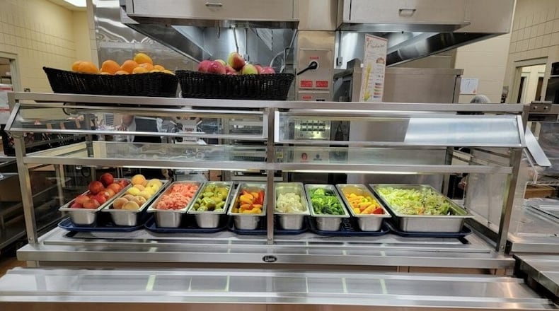 An example of a cold bar at one of the Dayton Public Schools' buildings. Courtesy of Dayton Public.