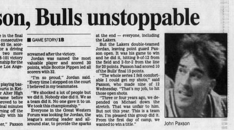 Front page of June 13, 1991, edition of Dayton Daily News.