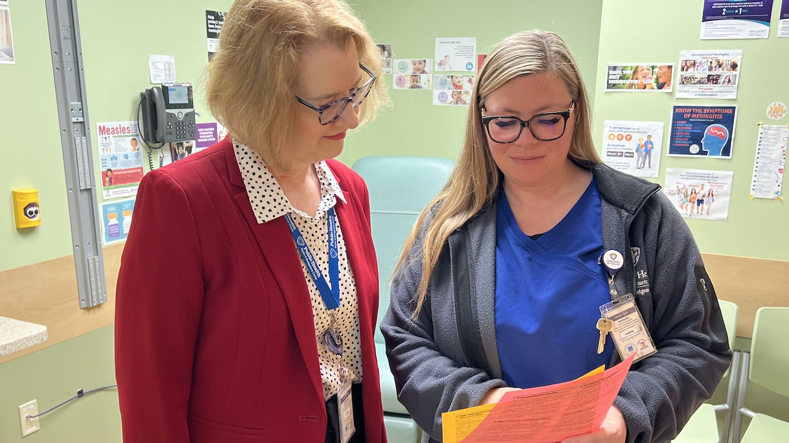 Dr. Becky Thomas (left), medical director of public health and Wendy Owen (right), public health nurse supervisor in the Dayton & Montgomery County Public Health Clinic located at 117 S Main St in Dayton. CONTRIBUTED