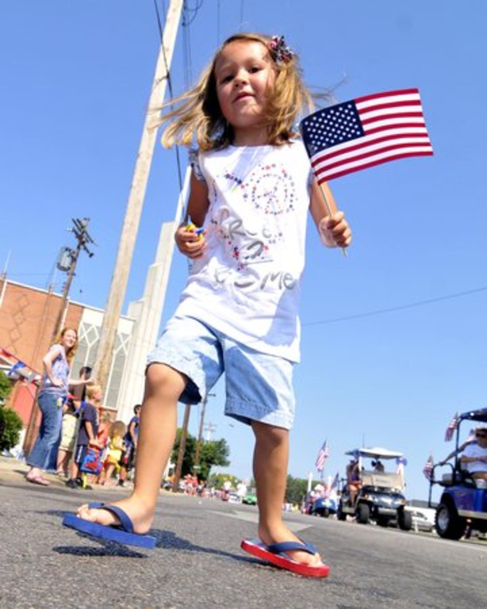 Dubbed the wettest ever, the Franklin 4th of July parade lived up to that billing July 4 as spectators were drenched through out the parade route. Contributed by Martin Wheeler III.