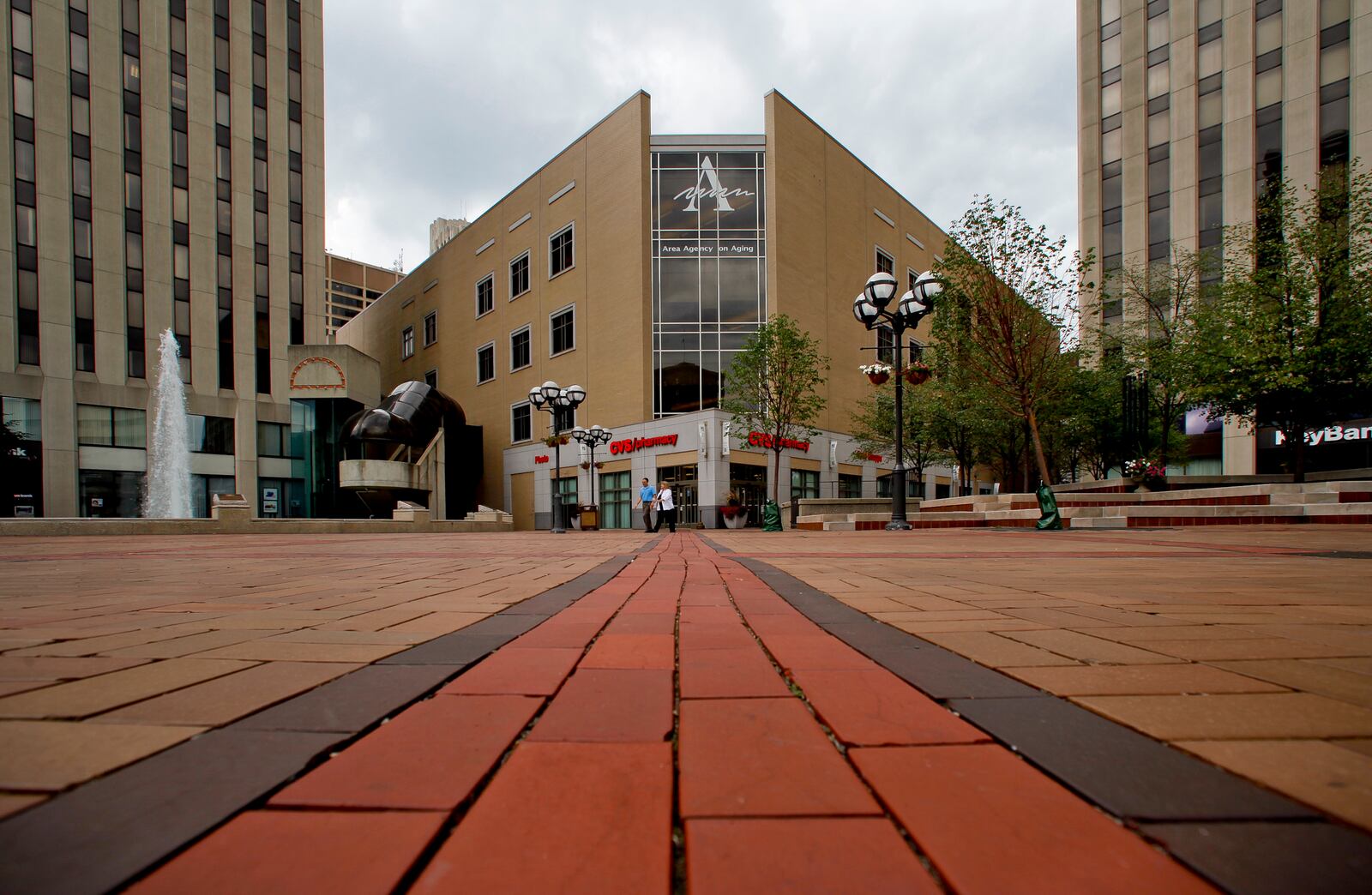 Courthouse Crossing at 40 W. Second St. has a first floor space open.  STAFF PHOTO BY CHRIS STEWART