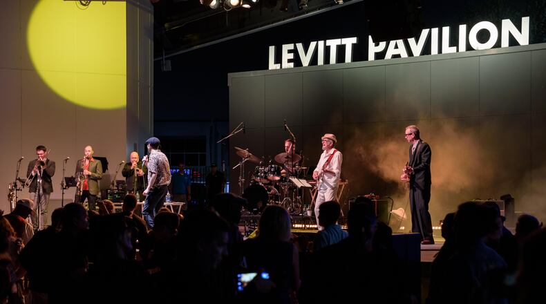 The Cherry Poppin’ Daddies played a free concert at Levitt Pavilion in downtown Dayton on Thursday, Sept. 14, 2023. TOM GILLIAM / CONTRIBUTING PHOTOGRAPHER