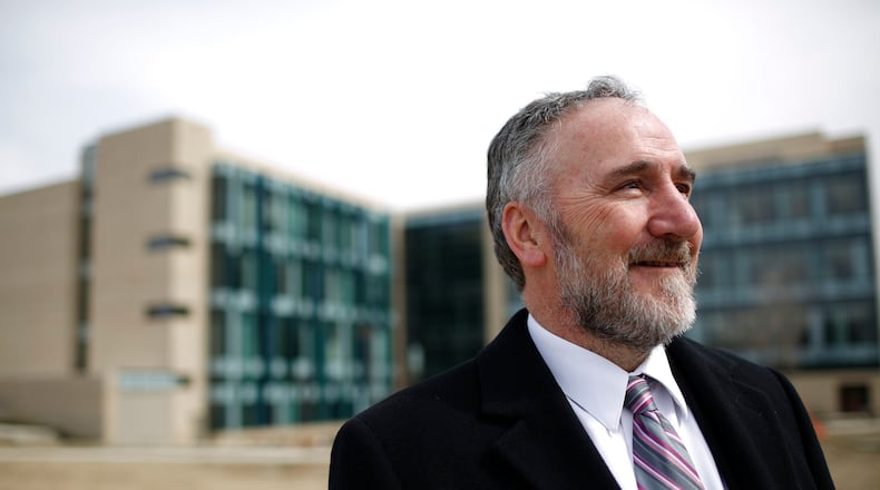 Robert Fyffe is stepping down as Wright State University’s vice president of research and dean of the graduate school. TY GREENLEES / STAFF