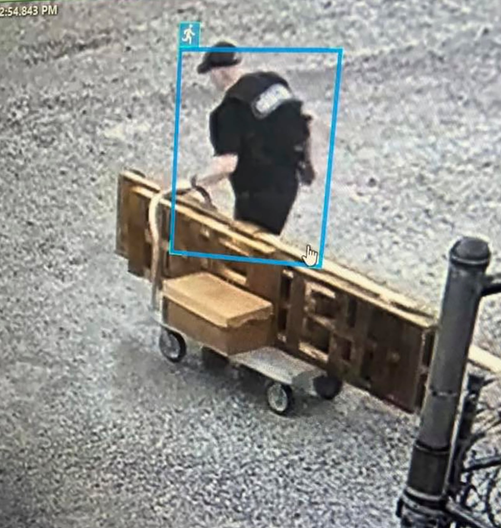 This image provided by the Stone County Arkansas Sheriffs Office shows Grant Hardin, a former police chief and convicted killer, escaping the North Central Unit prison wearing a disguise in Calico Rock, Ark. (Stone County Arkansas Sheriffs Office via AP)