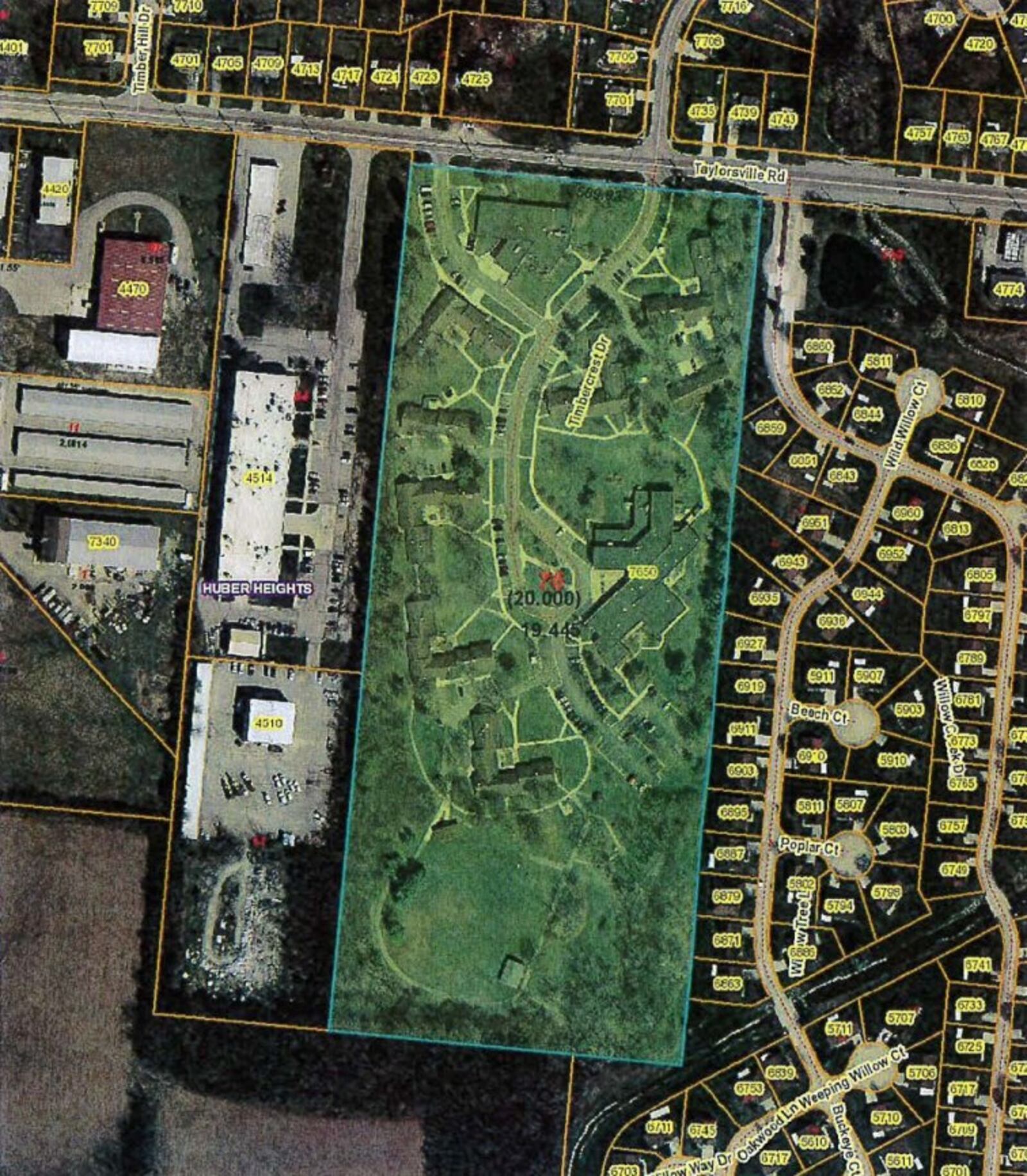The former YWCA property in Huber Heights is situated just south of Taylorsville Road, west of an over-55 community. CONTRIBUTED