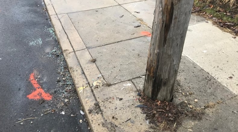 Kelsey A. Robinson, 22, of Springfield was killed early Sunday, Feb. 4, 2018, after her vehicle hit a utility pole on East Street. (Eric Higgenbotham/Staff)