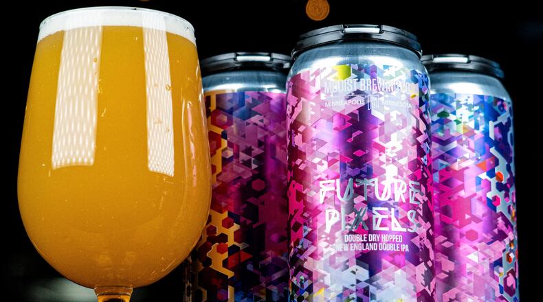 The Future Pixels beer from Minnesota-based Modist Brewing Co., which will be selling a selection of its beers in locations throughout the Miami Valley. CONTRIBUTED