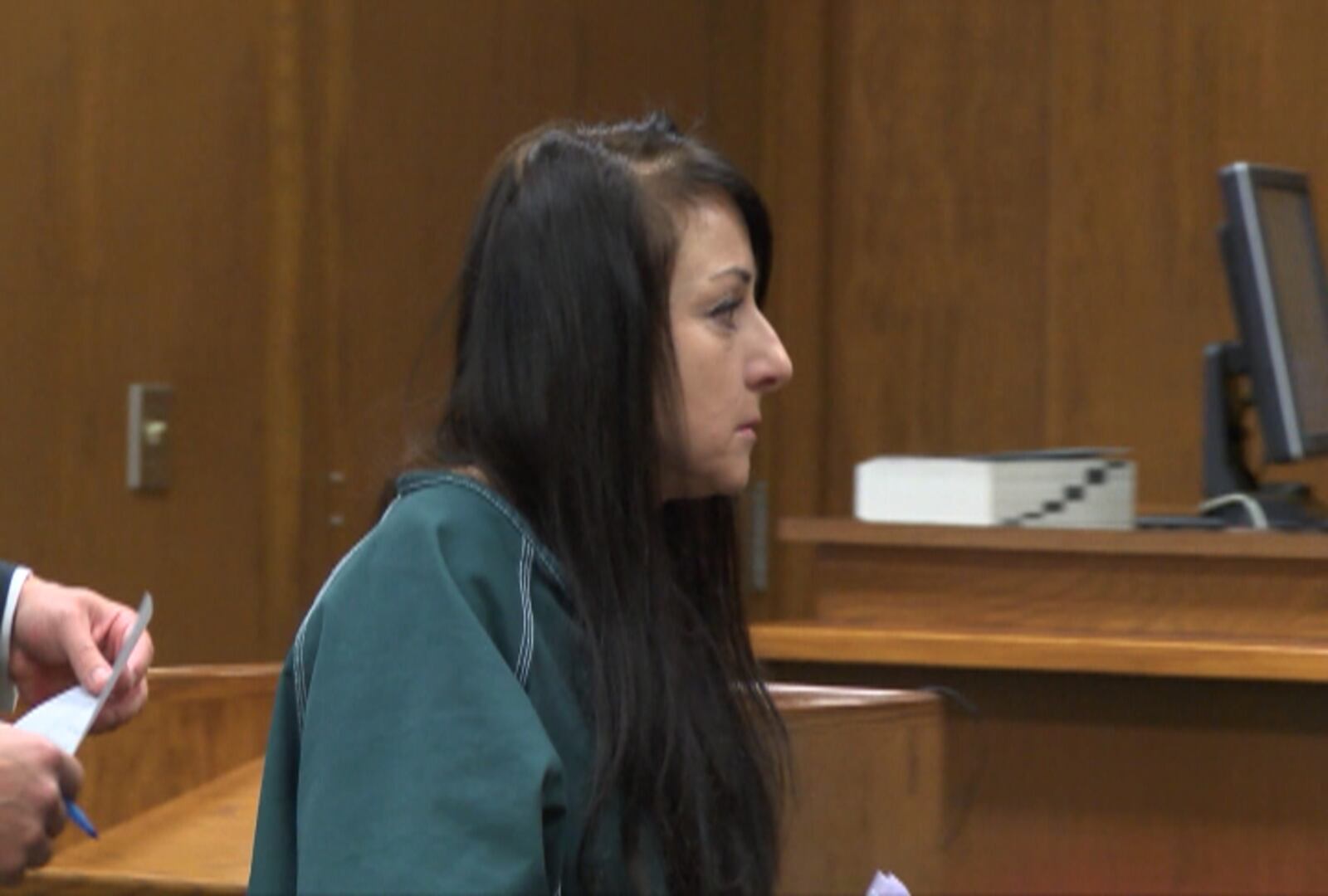 Eva Christian at her July 2016 re-sentencing in Montgomery County Common Pleas Court. FILE