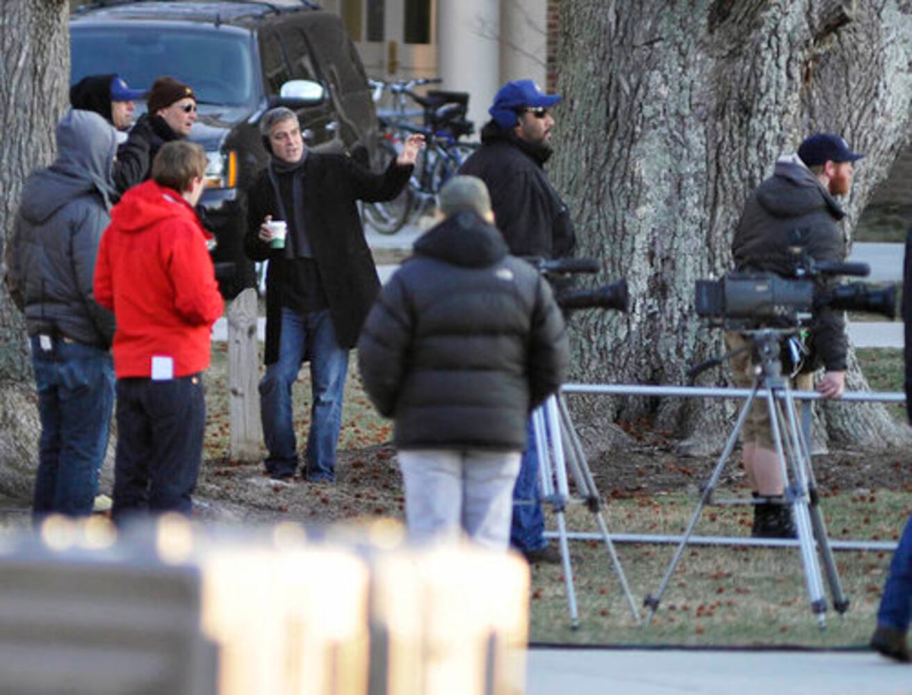George Clooney filming at Miami