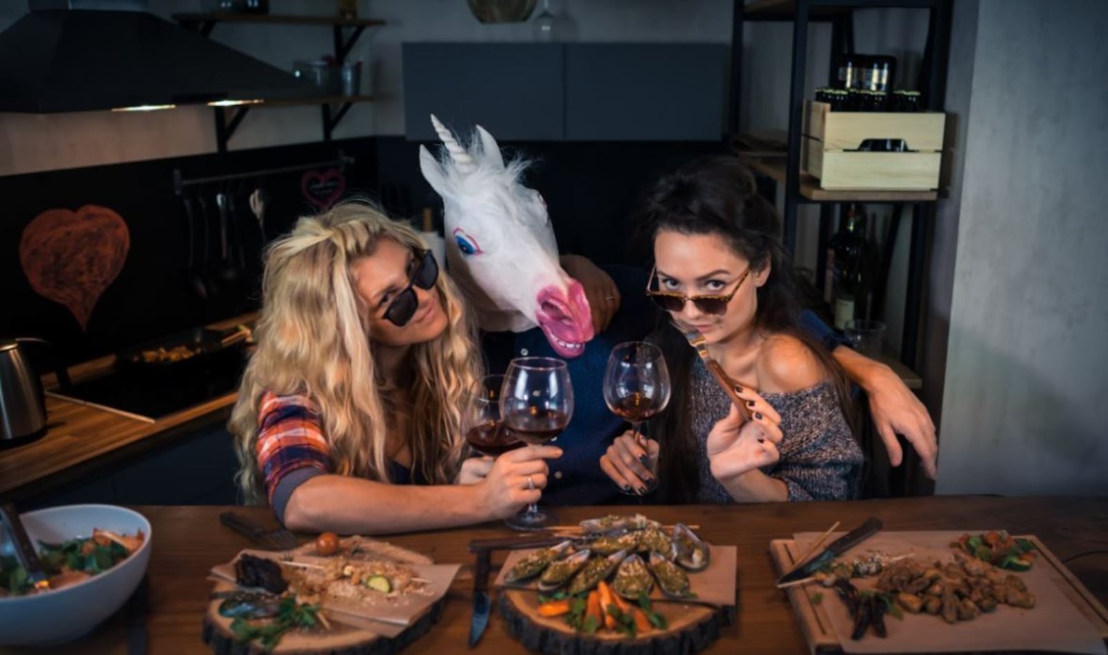 The Unicorn Restaurant and Lounge was closed long before this photo was taken, but we have our imaginations.