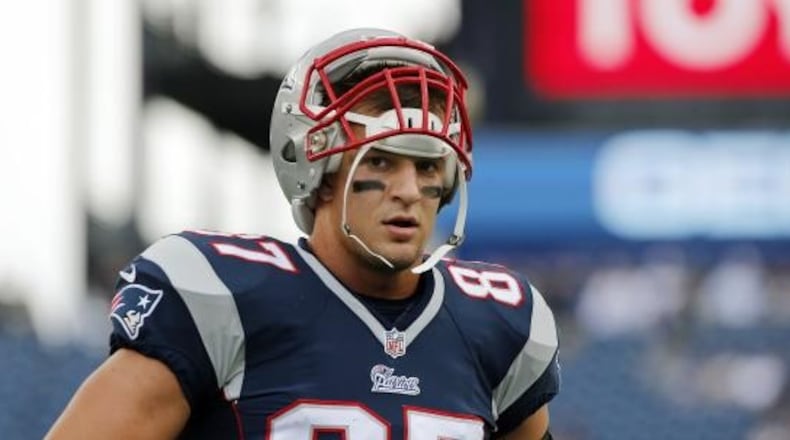 New England Patriots tight end Rob Gronkowski. AP Photo