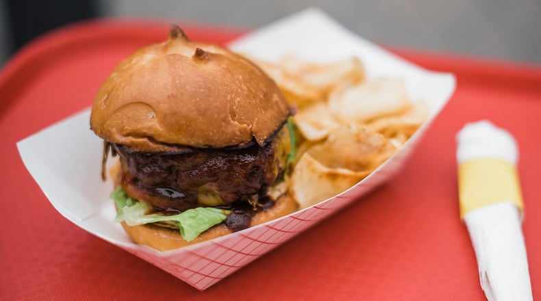 Smokin’ Bee-Bee-Q food truck is a staple at Dayton-area food truck events. CONTRIBUTED