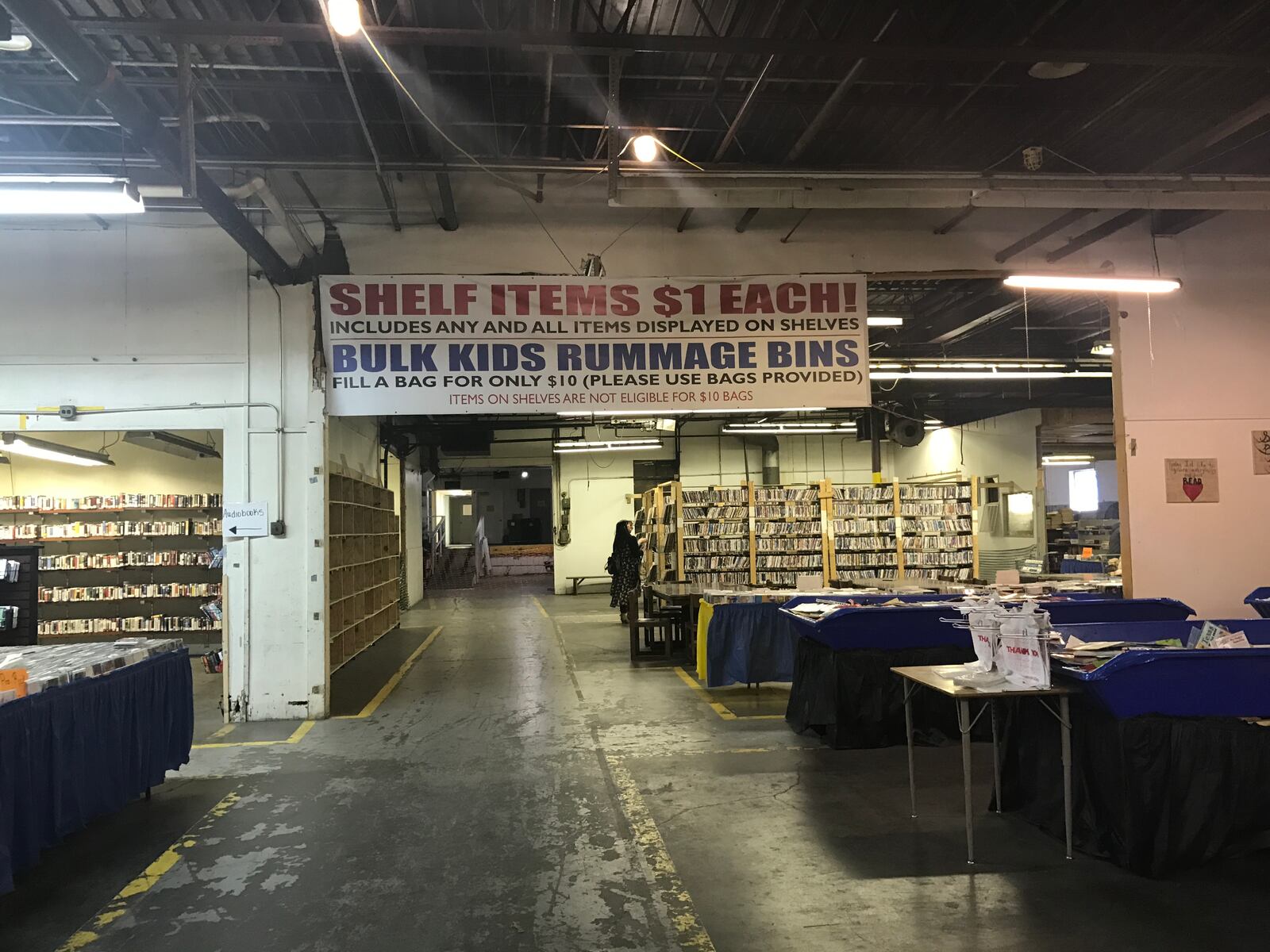 A look inside One Dollar Book Swap a 1723 Webster St.