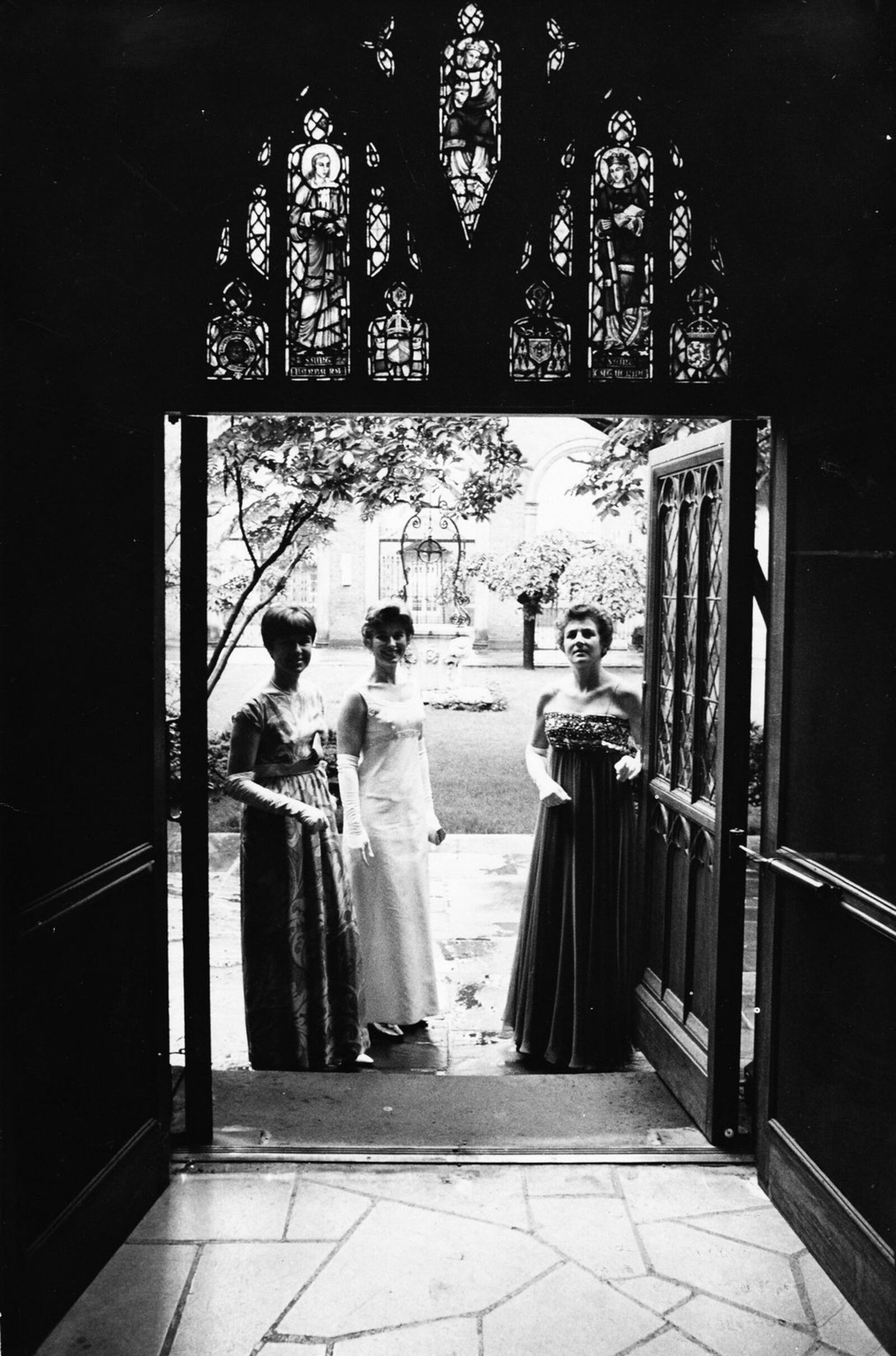 A trio identified as Mrs. Cassel, Mrs. Ahart, Mrs. Haddick pose together at the 1968 Dayton Art Institute Art Ball. DAYTON DAILY NEWS ARCHIVE