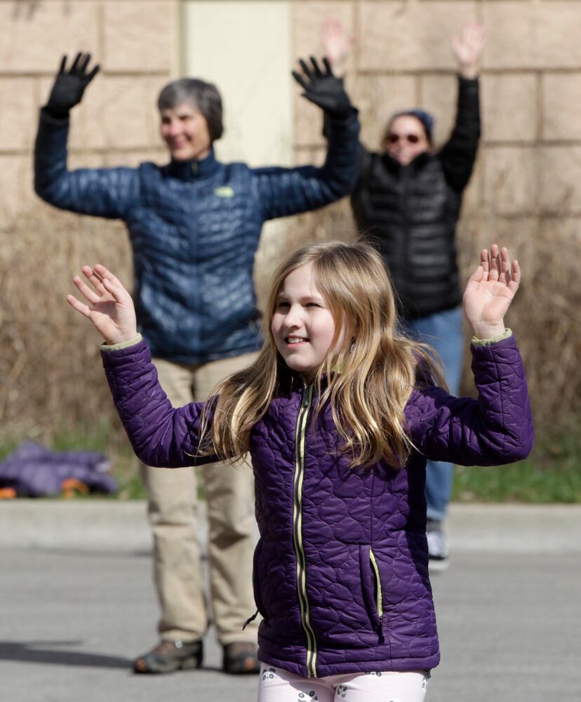 PHOTOS: Simon Says and outdoor word scrambles, Daytonians get creative with social distancing