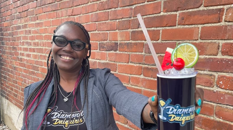 After launching Diamond Daiquiris in the spring of 2022, Owner Leslie Brown (pictured) is now collaborating with More Than A Apron in Miamisburg. NATALIE JONES/STAFF