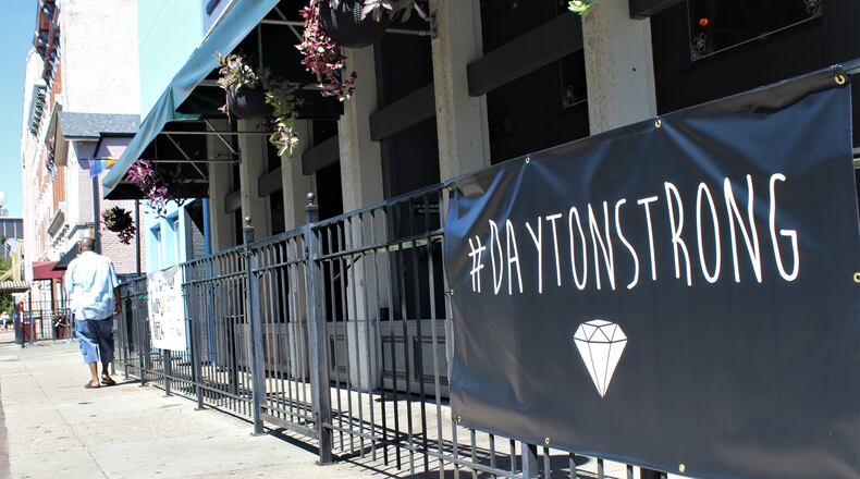 An Oregon District reminder of how the community came together after Aug. 4. BONNIE MEIBERS/STAFF