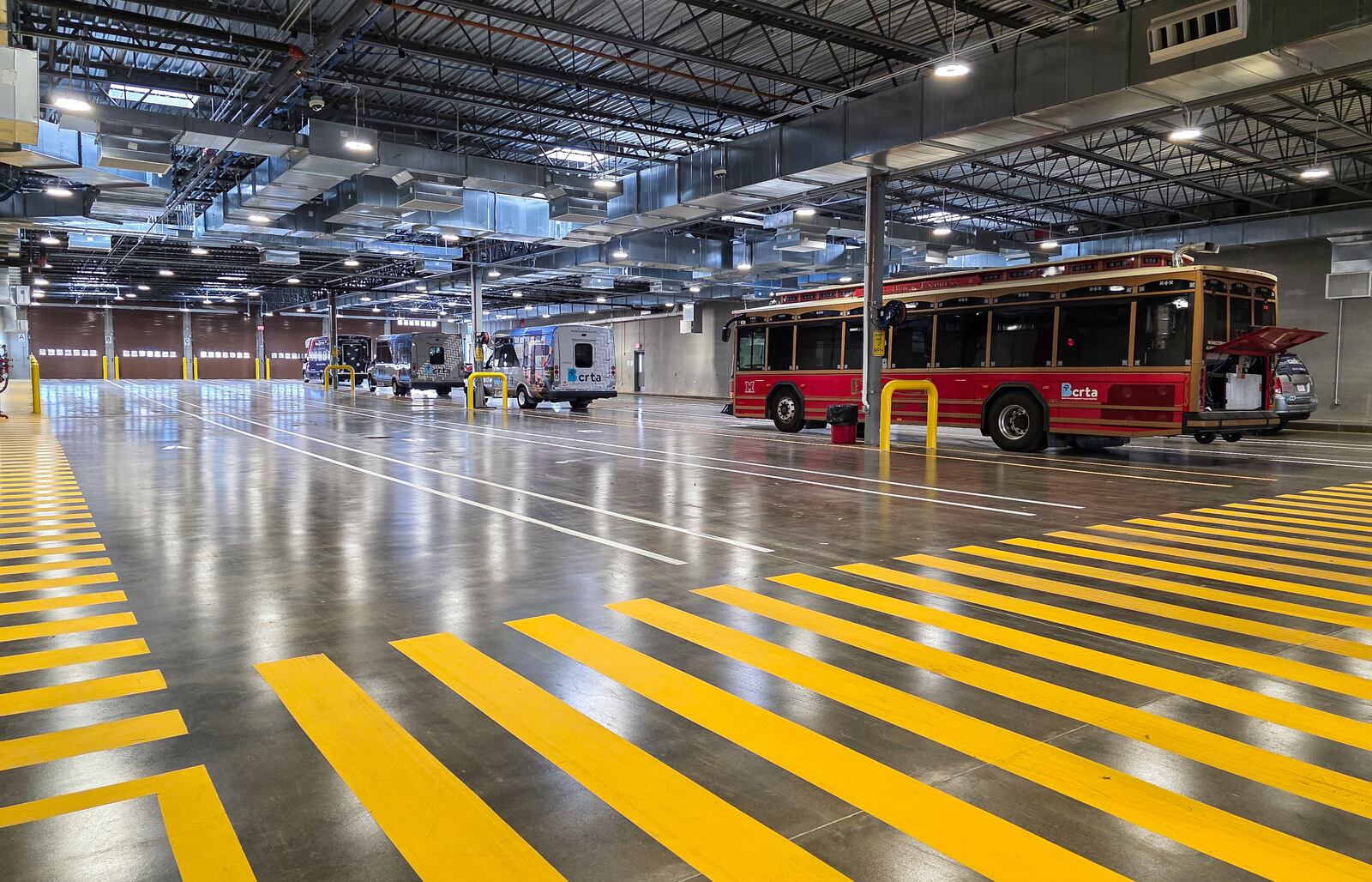 The Butler County RTA dedicated its new Chestnut Street Multimodal Station in Oxford. The station will also be home to the new Amtrak Cardinal route, which construction on that infrastructure is expected to be done in 2026.  The building has indoor bus storage, maintenance garage, offices, bus wash, fueling station and a community room. NICK GRAHAM/STAFF