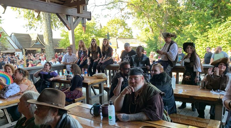 Seating at the 1572 Roadhouse Bar-B-Q at the Ohio Renaissance Festival