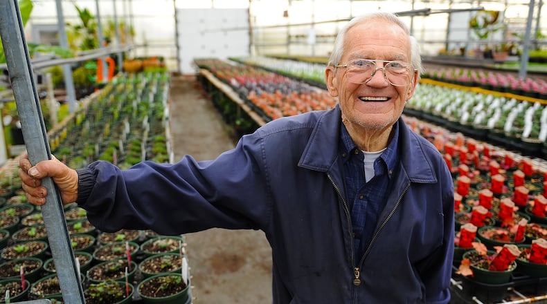 Pete Kossoudji, co-founder of North Dayton Garden Center.  MARSHALL GORBY\STAFF
