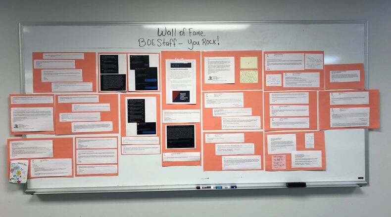 Board officials posted the compliments from citizens to Montgomery County Board of Election about how the Nov. 3 election was handled.