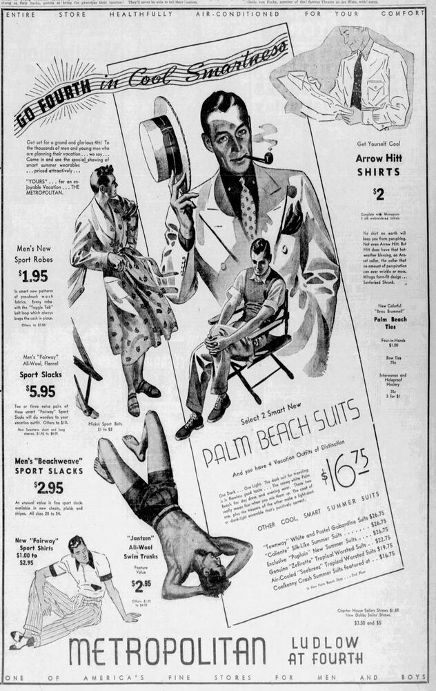 Fourth of July advertisement pages