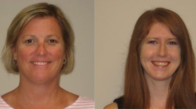 Stephanie O'Dell Vlahos, left, will be the new principal at Saville Elementary. Krystle Gleason, right, will be the new dean of students at Mad River Middle School, replacing Vlahos. Courtesy of Mad River schools.