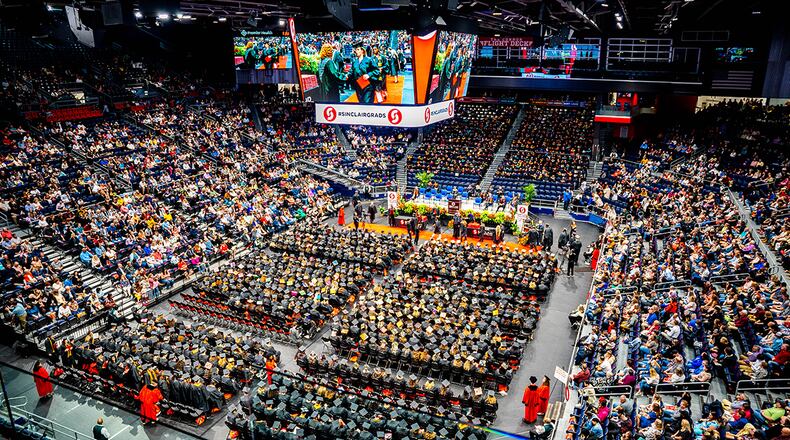 Sinclair Community College's 2022 commencement ceremony featured a record number of degrees and certificates being awarded to the college's highest-ever number of students. CONTRIBUTED PHOTO/ALEX PARKS, SINCLAIR COMMUNITY COLLEGE